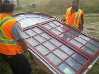 final window being delivered